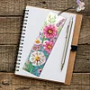 3Pcs Diamond Painting Flower Bookmark Making Kit for Book Lovers