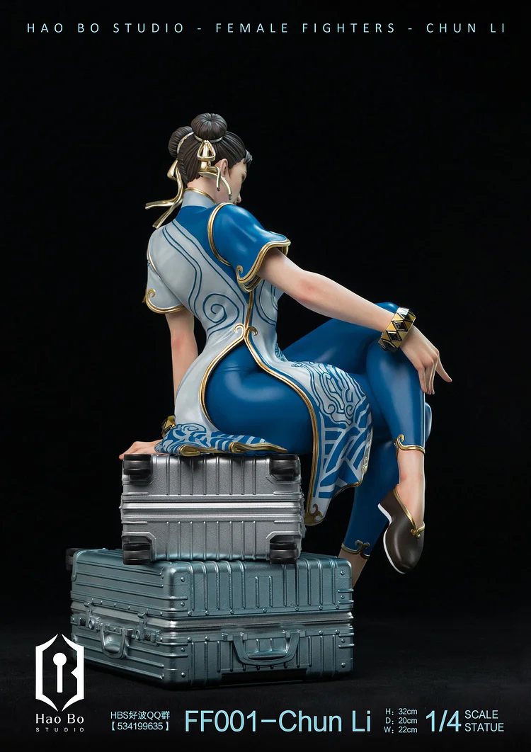 PRE-ORDER HAO BO Studio - Street Fighter II: The World Warrior Chun-Li 1/4  Statue(GK) (Adult 18+)