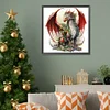Diamond Painting-5D Full Round Drill Christmas Dragon