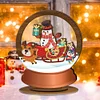 Diamond Painting Wooden Christmas Table TopOrnament Kits Xmas Home Decor