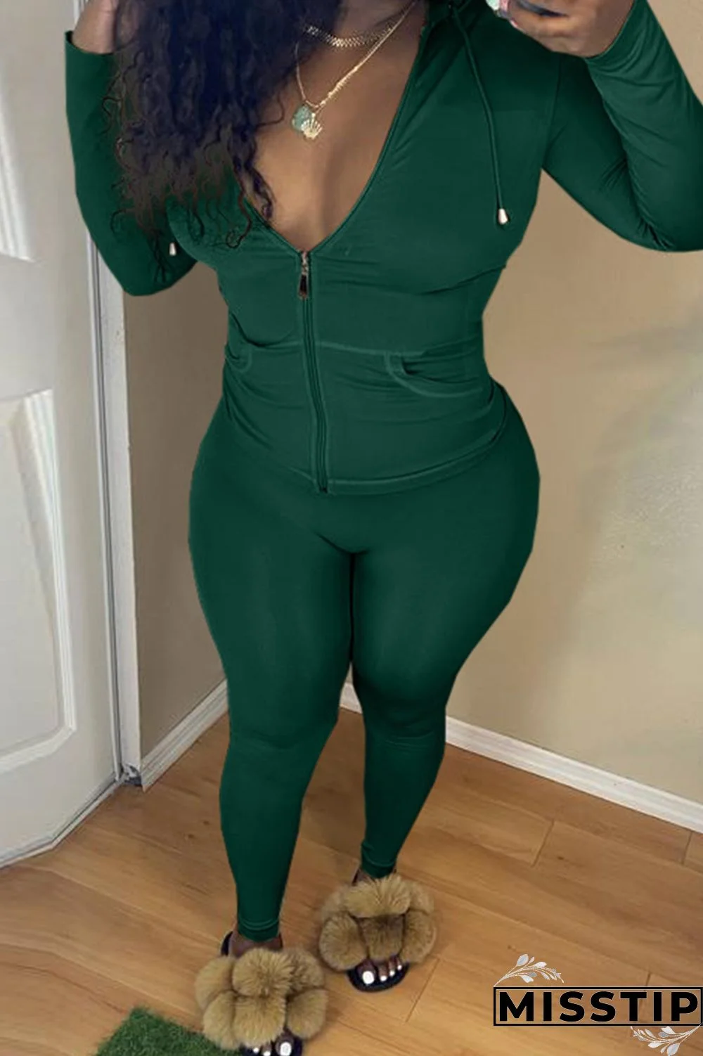 Black Fashion Casual Solid Basic Hooded Collar Long Sleeve Two Pieces