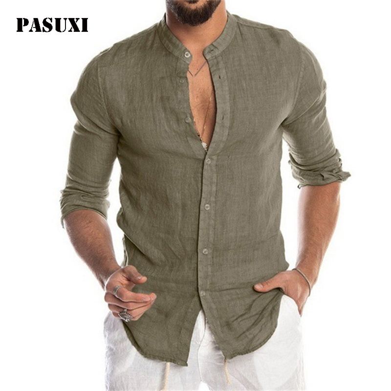 Dark green cool long sleeve shirt for summer.