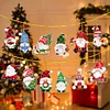 12Pcs Diamond Painting Acrylic Christmas Goblin Hanging Kits for Christmas Tree