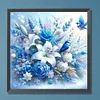 Fleur Bleue Bluebird-Perceuse Ronde Peinture Diamant-30*30CM