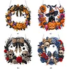 Diamond Painting Acrylic Halloween Pumpkin Wreath Hanging Pendant Kit for Decoration