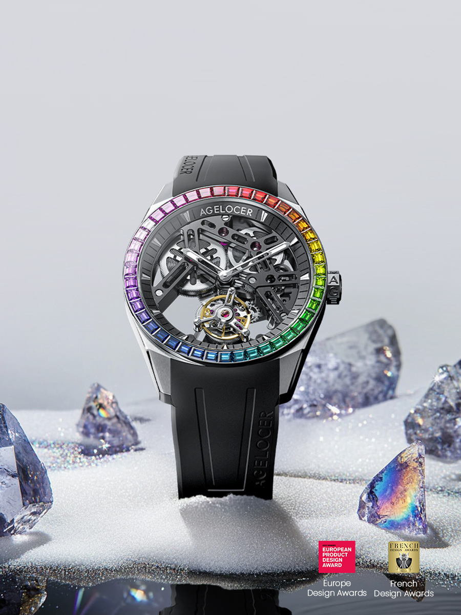 Full transparent sapphire flying tourbillon（Mobile 1）