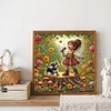 Diamond Painting -DIY Round Drill Girl(40x40cm)