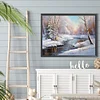Diamond Painting-DIY Full Round Drill Snow Scene
