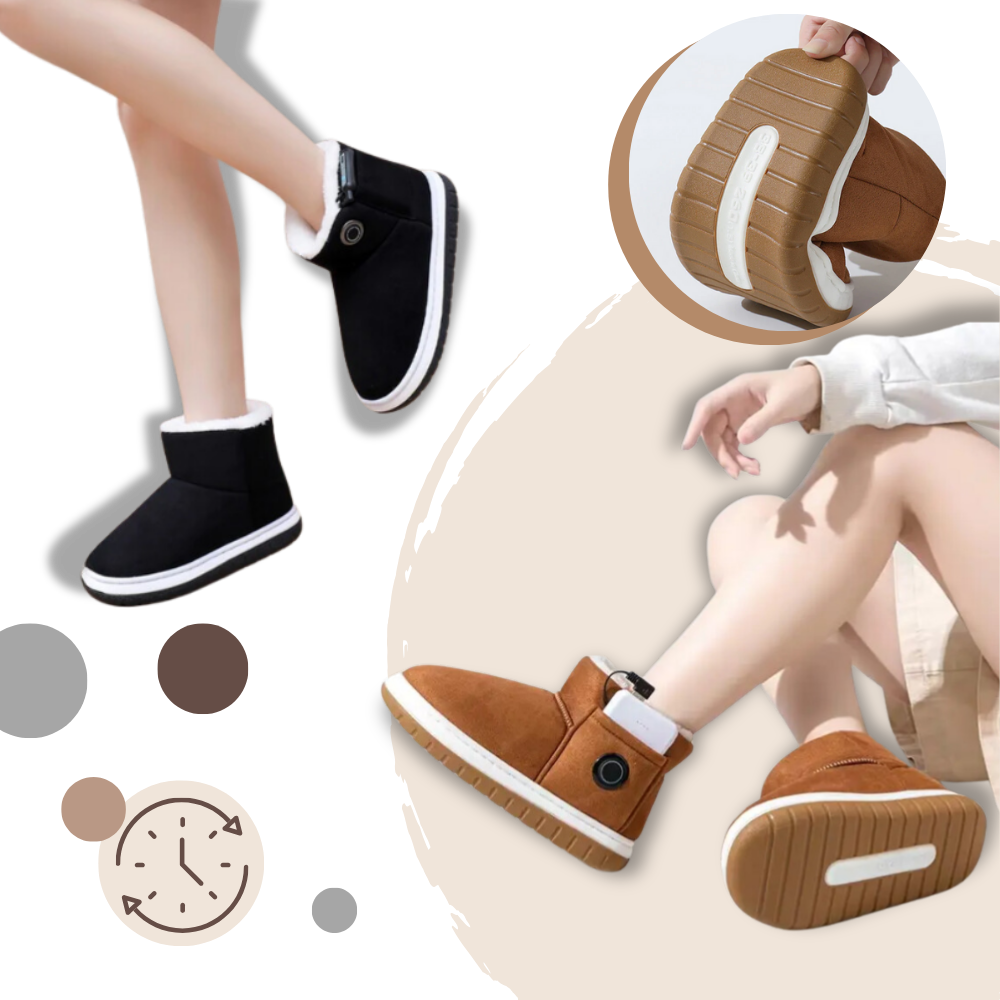 Graphene Heated Cotton Shoes - All-Day Wear - Ozerty