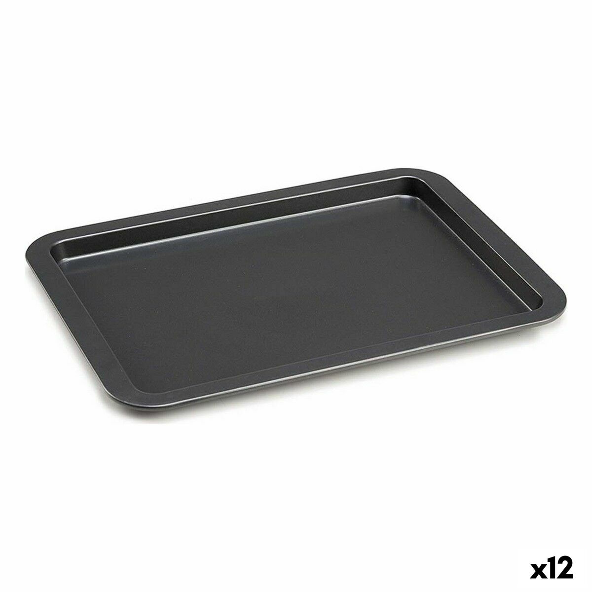 Baking tray Kinvara Grey Metal 48 x 3 x 33,5 cm (12 Units)
