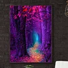 Diamond Painting -DIY Full Square Drill Purple Forest(50x70cm)