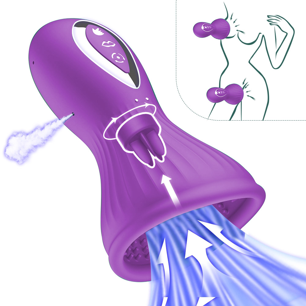 Milu X - Rotating Sucking Breast Aspirator Nipple Massager