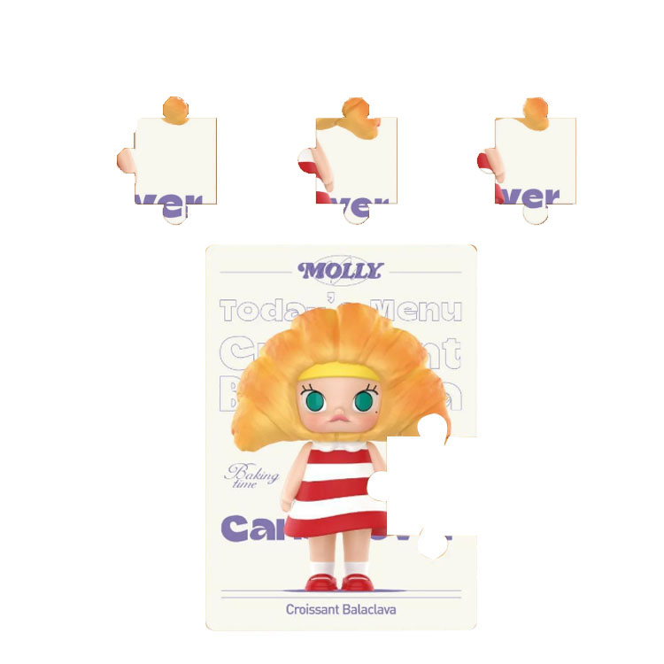 POP MART Molly Carb Lover Series Croissant Balaclava Figure