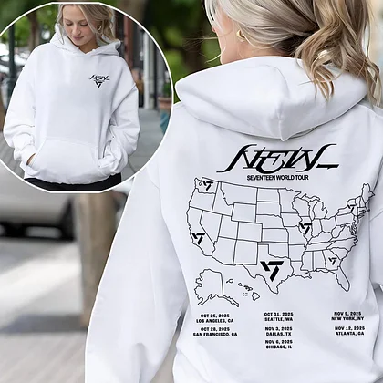 SEVENTEEN ZIP-UP HOODIE Lサイズ 黒 SEVENTEEN - Zip-Up Hoodie