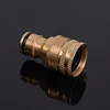 2 Pcs Faucet Fitting Brass Tap Quick Connector for Garden Tubing Car Washer Pipe