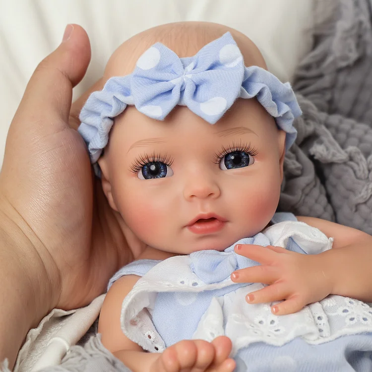 BABESIDE Lifelike Reborn Baby Doll Aurora - 16 Inch Full Silicone Baby Girl With Feeding Kit & Gift Box (4.2 Lb) - View #2