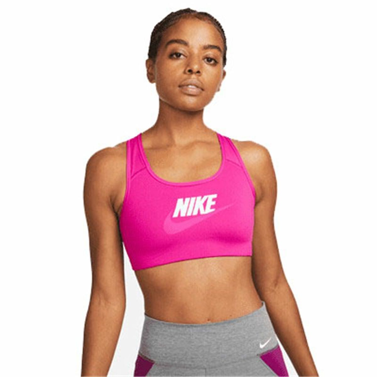 Sports Bra Nike Dri-FIT Swoosh Fuchsia