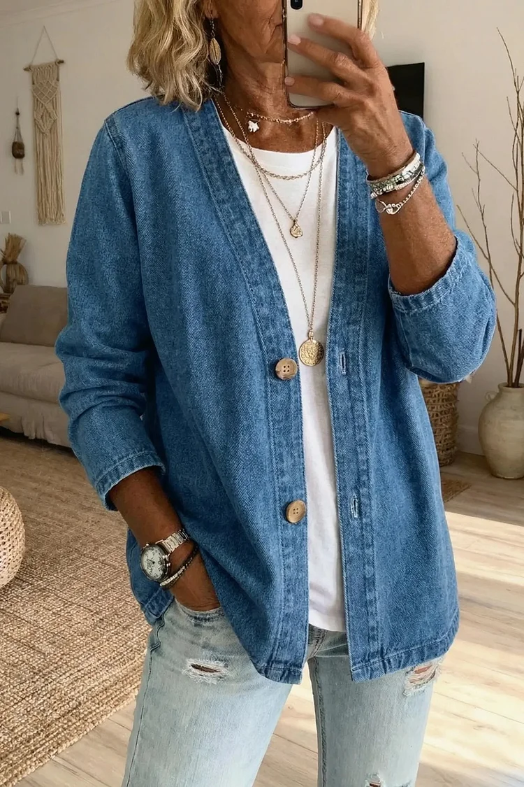 Cardigan en Jean à la Mode