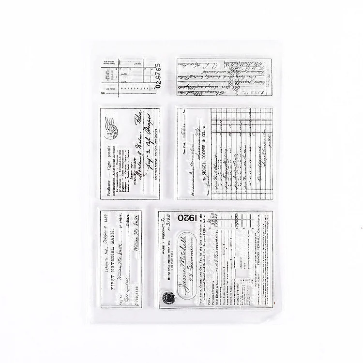 JOURNALSAY Minimalist Black White Transparent Stamp Creative Retro Scrapbooking