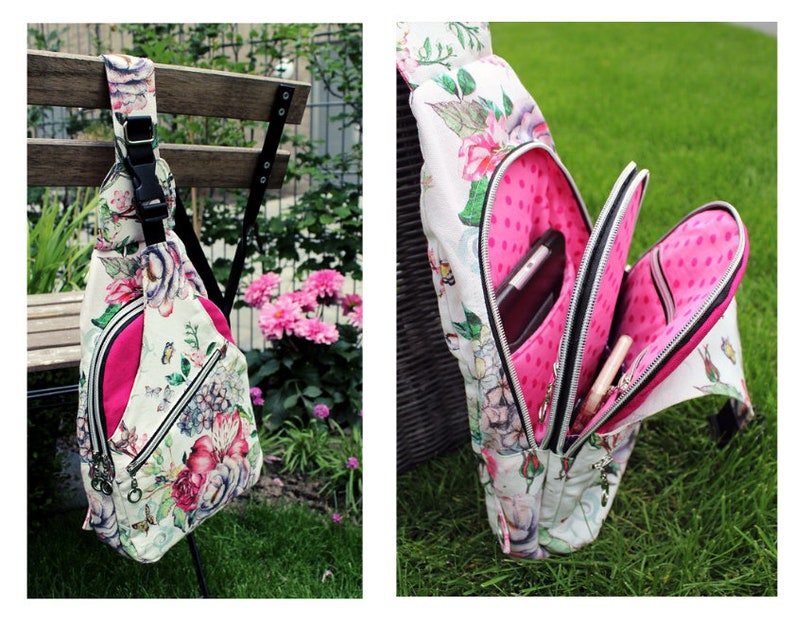 Wayfarer Sling Backpack A Quaint Stitch PDF Sewing Pattern image 3