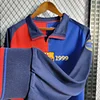 1999-2000 Retro Long Sleeve Barcelona 100th Anniversary Home Football Shirt 1:1 Thai Quality