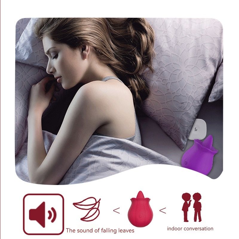 mute rose sexual toy sucking vibrator with tongue