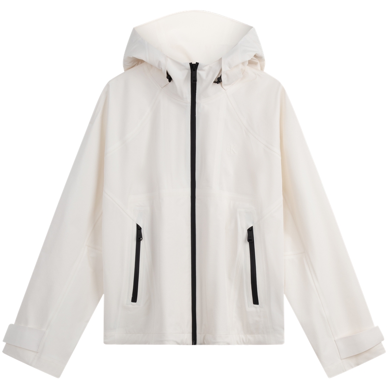Calvin Klein Cropped Coats Women's YBI-Ivory