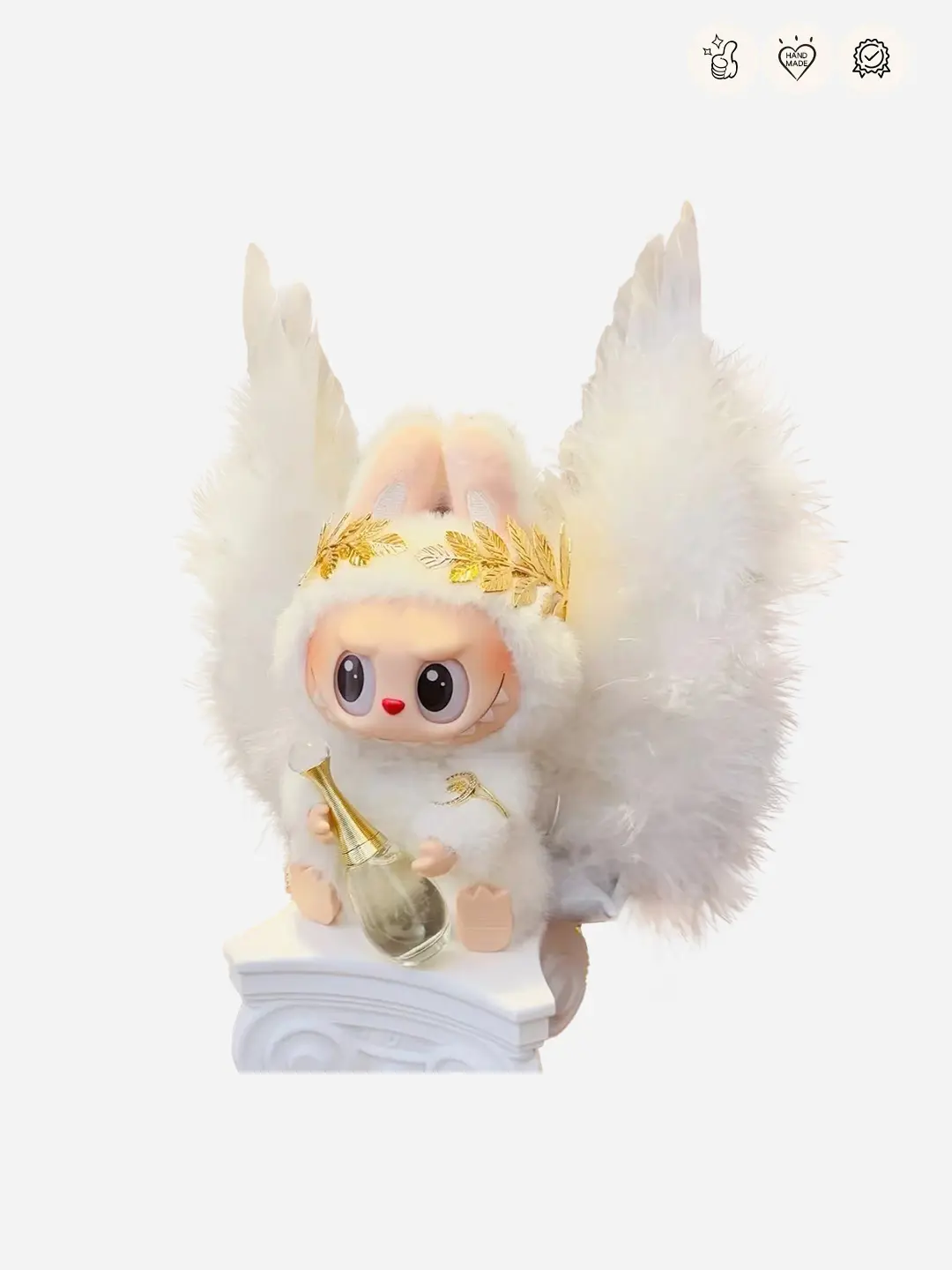 LABUBU Clothes White Angel Outfit