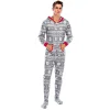 Family Matching Christmas Deer Pajamas Jumpsuits Set Family Look