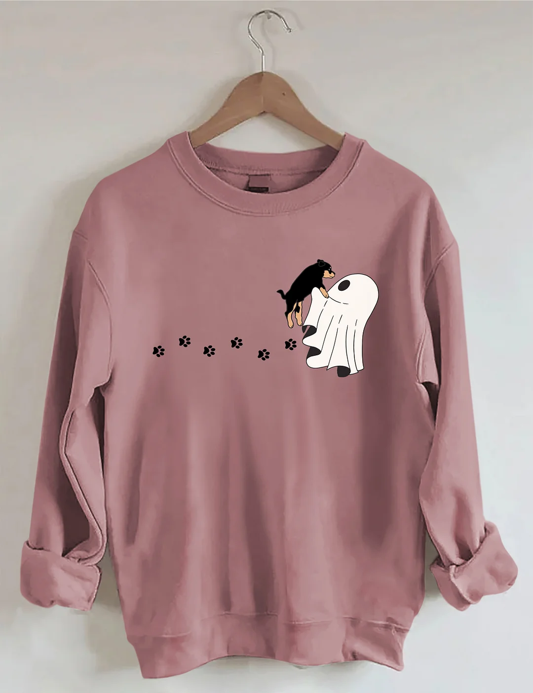Сute Ghost Dog Halloween Sweatshirt