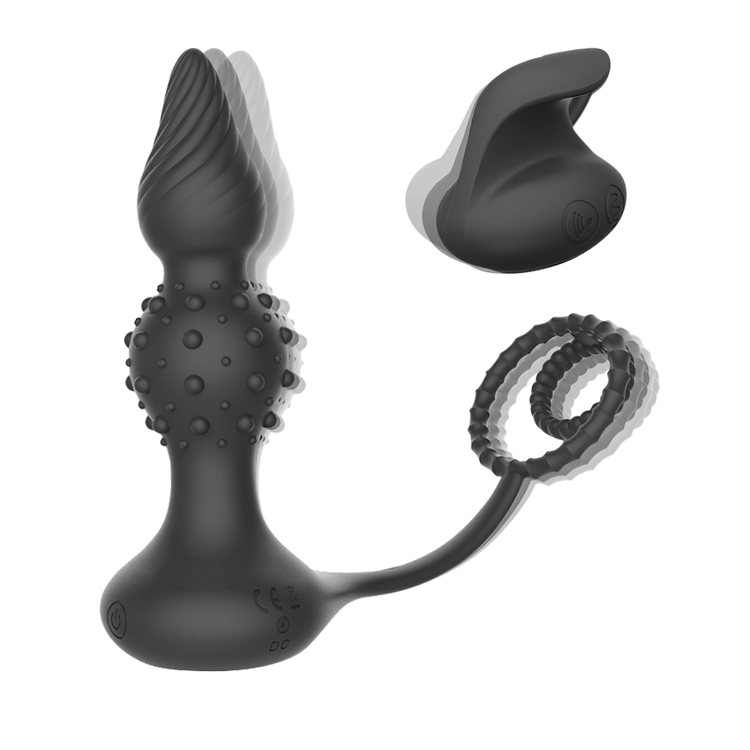 Posterior Anal Plug Silicone Anal Plug Adjustment Vibrator Prostate Massager