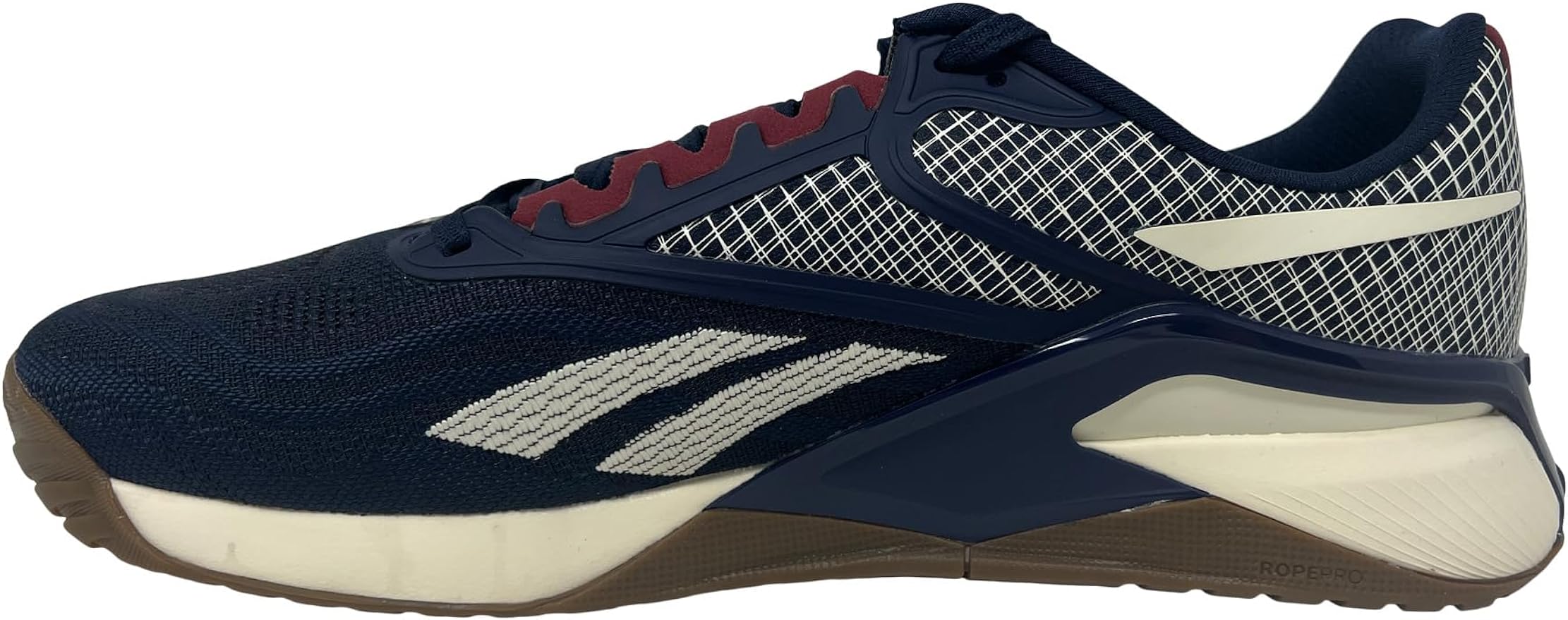 Reebok Men's Nano X2 Cross Trainer Shoes, 10.5 US, Vector Navy/Classic Burgundy/Chalk