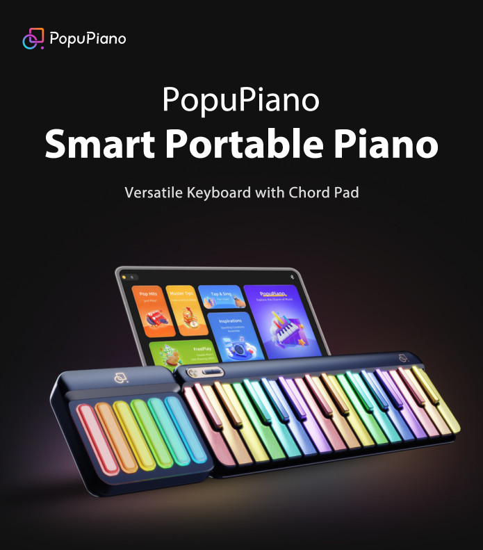 PopuPiano Smart Portable Piano MIDI Controller