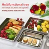 📢Buy 3 Get 2 Free & Free Shipping - Stainless Steel Square Plate（With Lid）