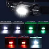 APLOS H350 Head Torch Rechargeable - 1500 Lumen Super Bright LED Headlamp, with 7 Lighting Modes IP67 Waterproof with red & green lights Headlight for Camping Hiking Fishing Work APLOS Dive Light Official