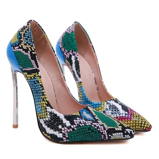 2020 SHENGY Nightclub Spring Serpentine High Heels Women Fashion High Heels 10cm Heels Platform Sandals Party Wedding Shoes