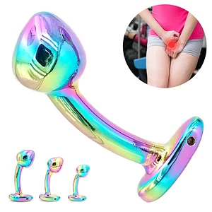 Colorful Anal Plug Metal Butt Plug Stainless Steel Anal Plug