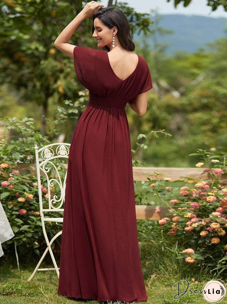 Flowy V-Neck Maxi Dress for Women