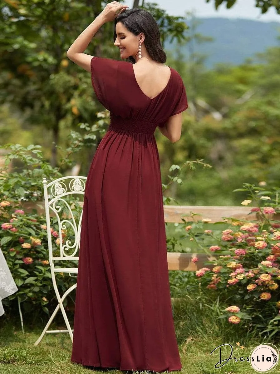 Flowy V-Neck Maxi Dress for Women