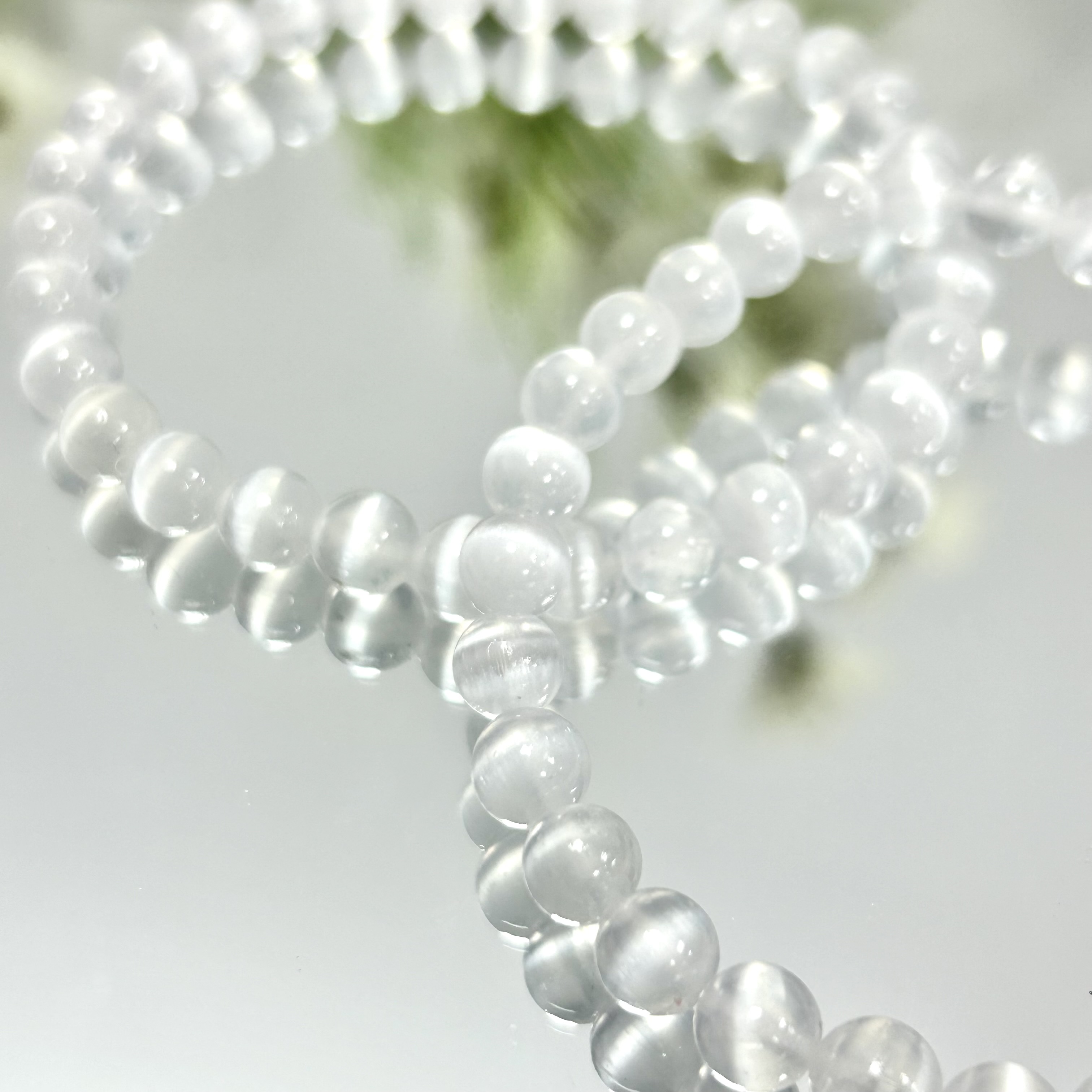 Selenite Bracelet 6mm/8mm/10mm