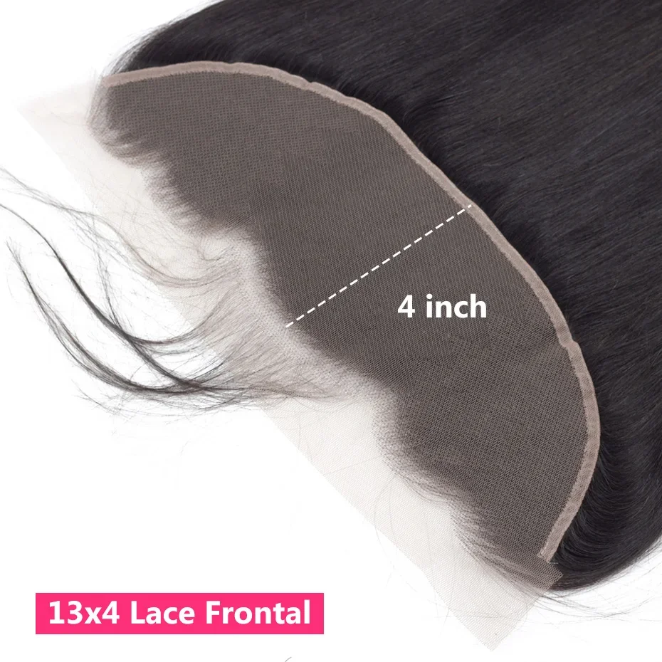 Double Drawn Straight 12A 13X4 13X6 HD Lace Frontal With Baby Hair Lace Frontal