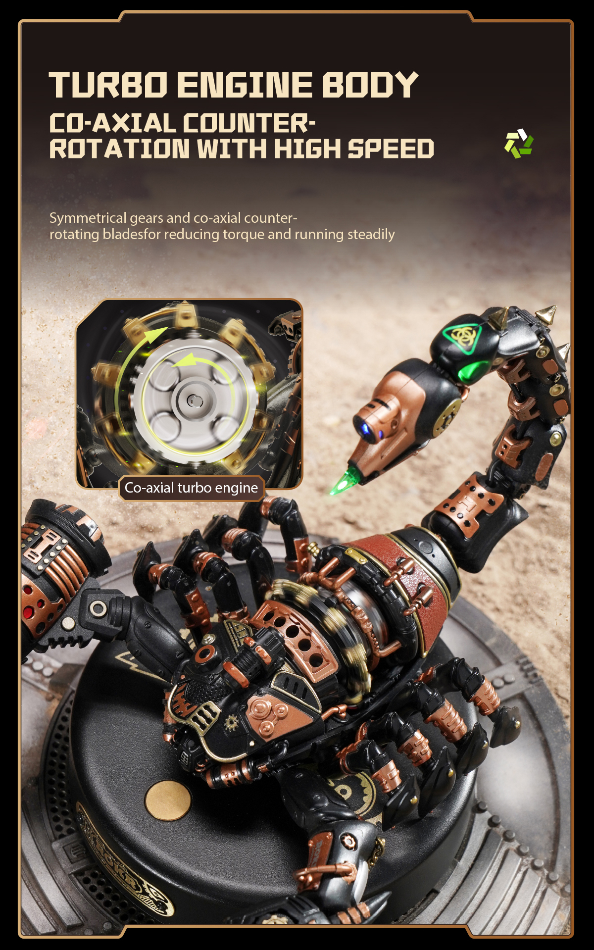 Emperor Scorpion Model DIY 3D Puzzle MI04 38