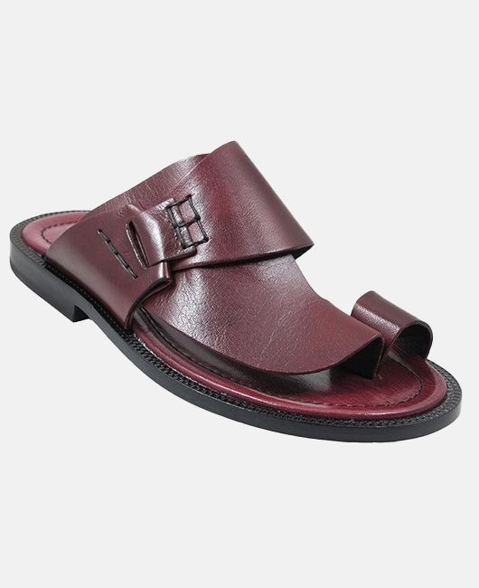 Beach Clip Toe PU Leather Solid Sandals