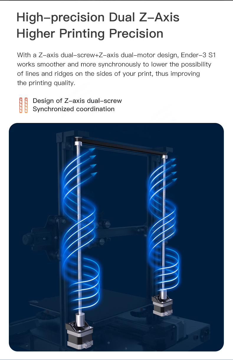 Ender-3 S1 High-precision Dual Z-Axis