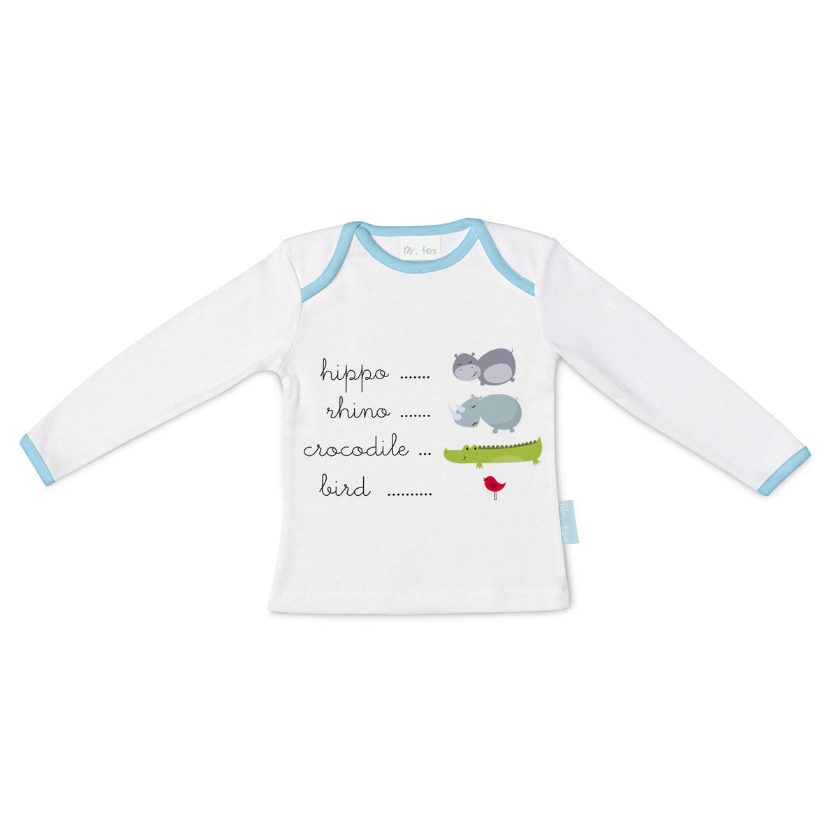 Children&rsquo;s Long Sleeve T-shirt HappyFriday Mr Fox Hippo Multicolour 18-24 meses