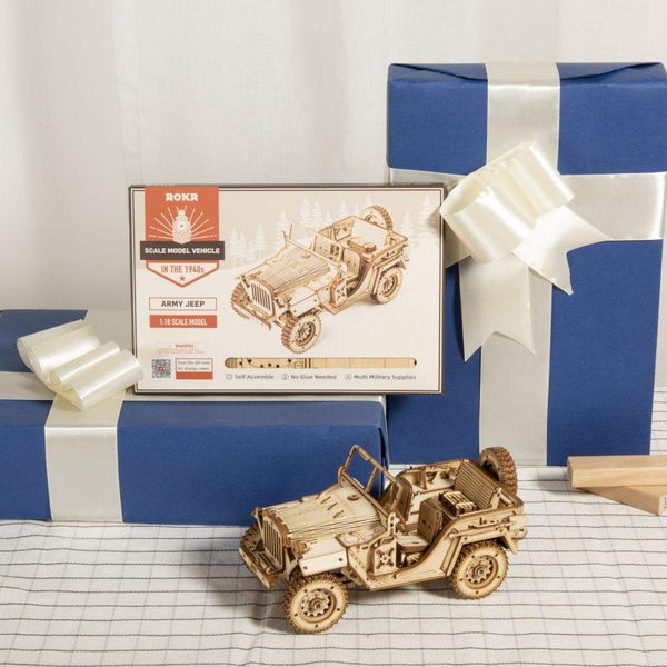 Wooden Army Jeep MC701 12