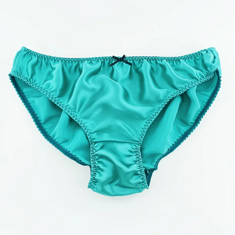 Men's Silk Simple Solid Color Panties