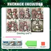 6Pcs Diamond Painting Snowman Greeting Cards Congratulations Cards & Gifts