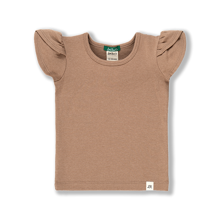 Toffee Petal Sleeve Top