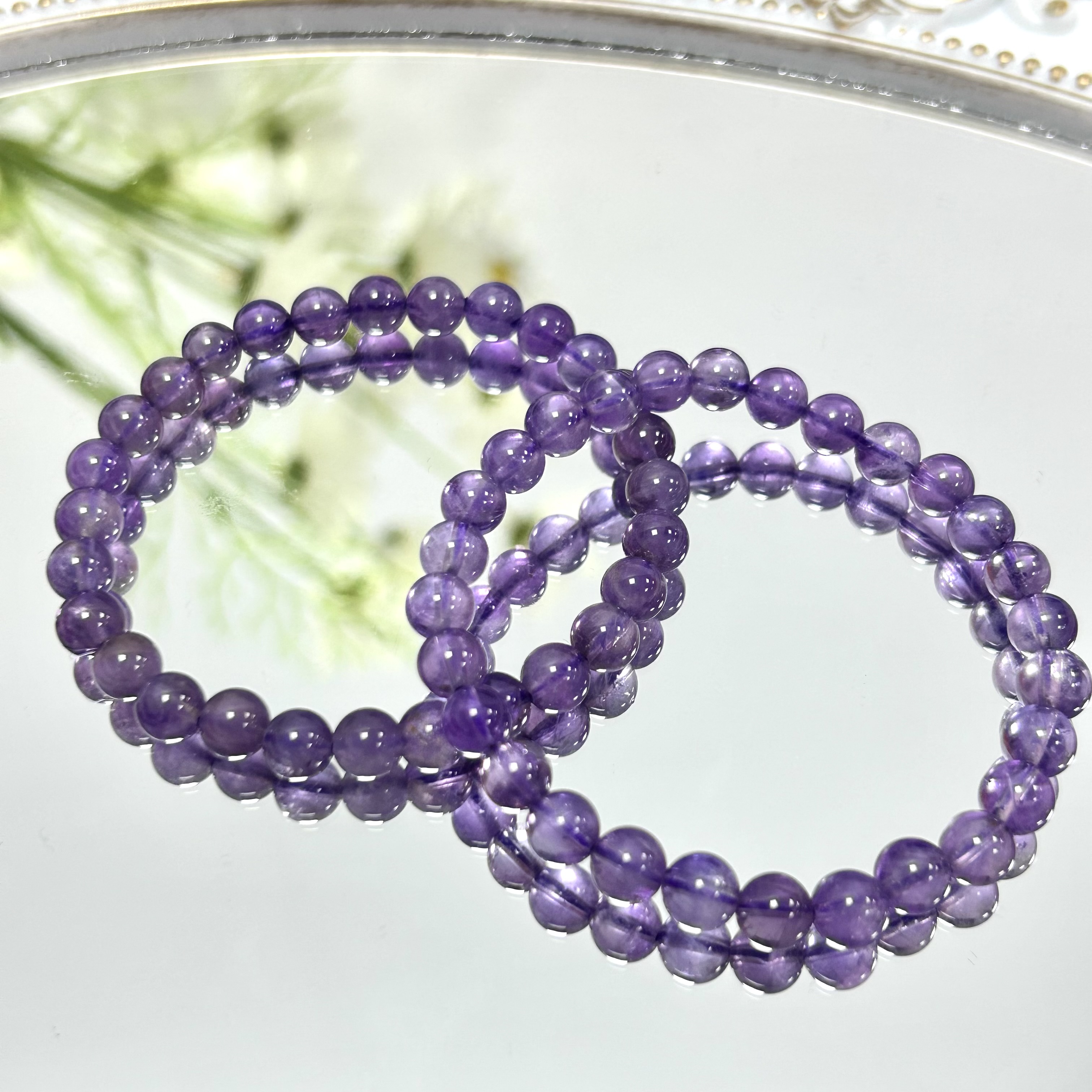 Amethyst Bracelet 6mm/8mm/10mm